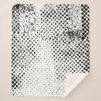 Abstrakter Vintager Schwarz-Weiß-Hintergrund. Mono Sherpadecke