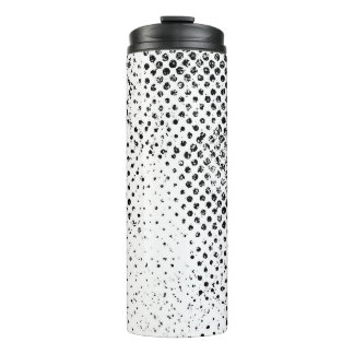 Abstrakter Vintager Schwarz-Weiß-Hintergrund. Mono Thermosbecher