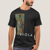 Abstrakter Viola-Grafik-T - Shirt (Vorderseite)