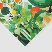 Abstrakter Vogel, der auf einer Baumzweigung Stehe Seidenpapier (Ausschnitt)