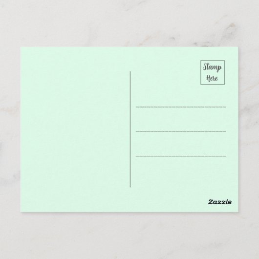 Abstrakter Vogel, der auf einer Zweigniederlassung Postkarte (Rückseite)