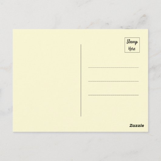 Abstrakter Vogel, der auf einer Zweigniederlassung Postkarte (Rückseite)