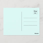 Abstrakter Vogel, der auf einer Zweigniederlassung Postkarte (Rückseite)