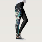 Abstrakter Vogel-Schädel Leggings (Rechts)