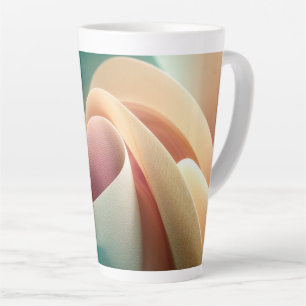 Abstrakter Vorhang mit pastellfarbenem Farbverlauf Milchtasse