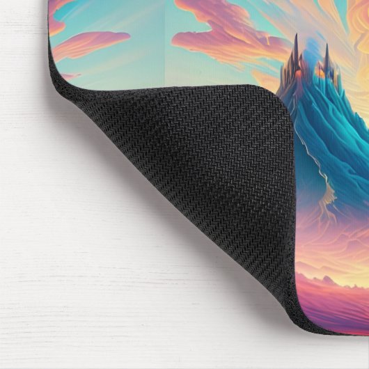 Abstrakter Vulkanaufgang Mousepad (Ecke)