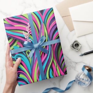 Abstrakter Wal-Schwanz-Vibrationsdruck-Wrap-Papier Geschenkpapier
