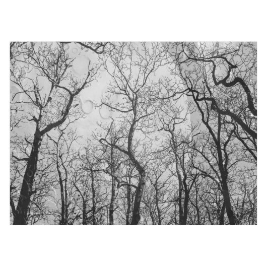 Abstrakter Wald "Farbe anpassen" Tischdecken (Vorderseite (Horizontal))