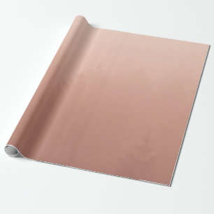 ABSTRAKTER WALD IM PASTELLNEBEL GESCHENKPAPIER