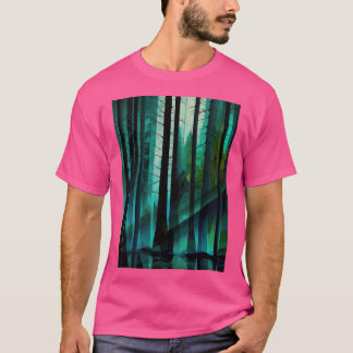 Abstrakter Wald T-Shirt