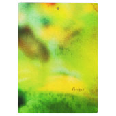 Abstrakter Waldträumer - Naturerlebnisse der Poesi Klemmbrett (Rückseite)