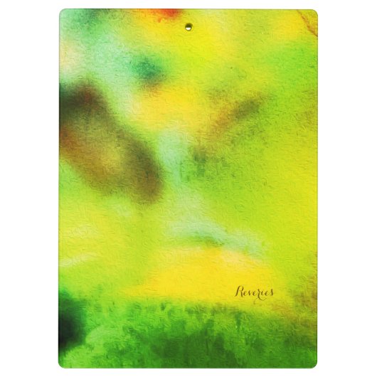 Abstrakter Waldträumer - Naturerlebnisse der Poesi Klemmbrett (Rückseite)