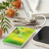 Abstrakter Waldträumer - Naturerlebnisse der Poesi Schlüsselanhänger (Vorderseite rechts)