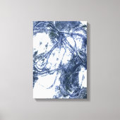Abstrakter Wanddruck blau grau Leinwanddruck (Vorderseite)