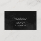 Abstrakter Wasserbaum - Frauenprofil Visitenkarte (Rückseite)