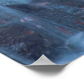 Abstrakter Wasserfall Poster (Ecke)