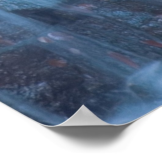 Abstrakter Wasserfall Poster (Ecke)