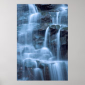 Abstrakter Wasserfall Poster (Vorne)