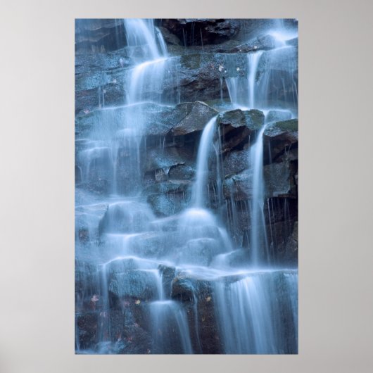 Abstrakter Wasserfall Poster (Vorne)