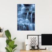 Abstrakter Wasserfall Poster (Heimbüro)