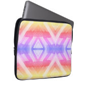 Abstrakter Wasserfarb-Geometrie-Hintergrund-Wrap Laptopschutzhülle (Vorne Rechts)