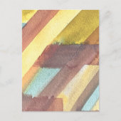 Abstrakter Wasserfarb-Geometriehintergrund Postkarte (Vorderseite)