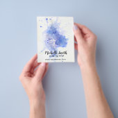 Abstrakter Wasserfarbe hellblauer Spritzer-Pinsels Flyer (Gruppe)
