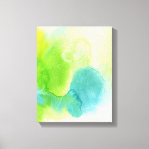 Abstrakter Wasserfarbe-Hintergrund handgemalt 16 Leinwanddruck