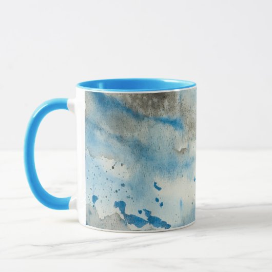 abstrakter Wasserfarbe-Kaffeebecher Tasse (Links)