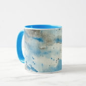 abstrakter Wasserfarbe-Kaffeebecher Tasse (Vorderseite Links)
