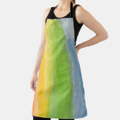 Abstrakter Wasserfarbe Regenbogenfarben Hintergrun Schürze (InSitu)