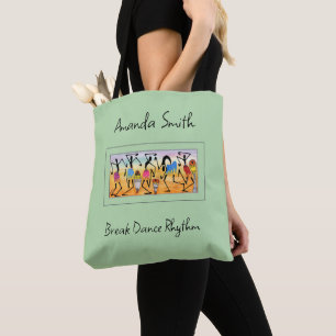 Abstrakter Wasserfarben-Break-Tanz Rhythmus Tasche