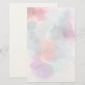 Abstrakter Wasserfarben, handgestrichener Hintergr Briefpapier (Vorne/Hinten)