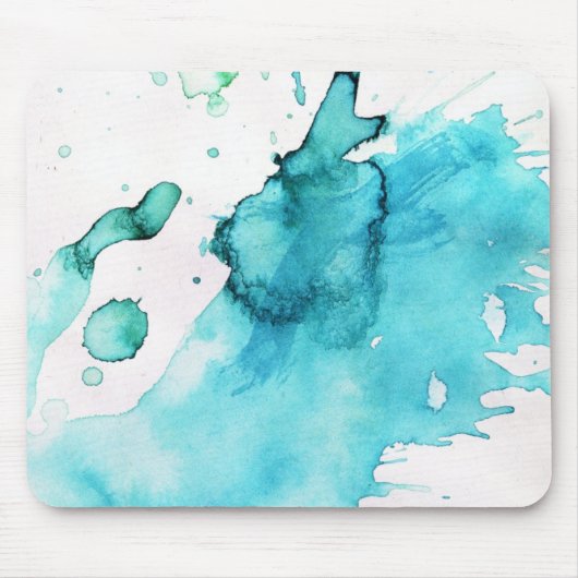 Abstrakter Wasserfarben-Hintergrund handgemalt 2 Mousepad (Vorne)
