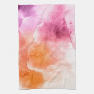 Abstrakter Wasserfarben-Hintergrund, handgemalt 3 Handtuch