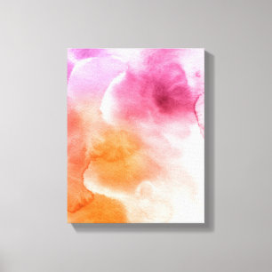 Abstrakter Wasserfarben-Hintergrund, handgemalt 3 Leinwanddruck