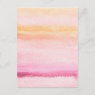 Abstrakter Wasserfarben-Hintergrund handgemalt 4 Postkarte