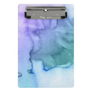 Abstrakter Wasserfarben-Hintergrund handgemalt 6 2 Mini Klemmbrett