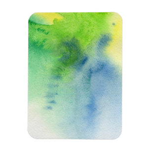 Abstrakter Wasserfarben-Hintergrund handgemalt 8 Magnet