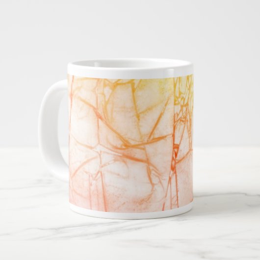abstrakter Wasserfarben Jumbo-Tasse (Vorderseite Links)
