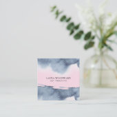 Abstrakter Wasserfarben-Kunsttherapeut Quadratische Visitenkarte (Stehend Vorderseite)