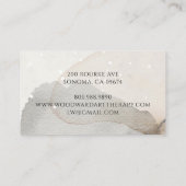 Abstrakter Wasserfarben-Kunsttherapeut Visitenkarte (Rückseite)