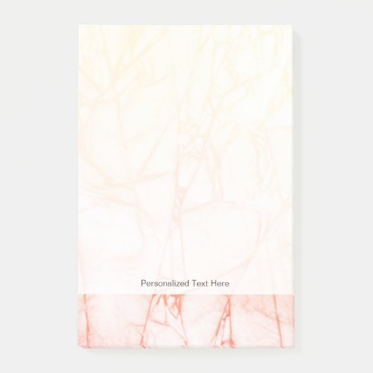 abstrakter Wasserfarben Post-it Klebezettel (Vorderseite)