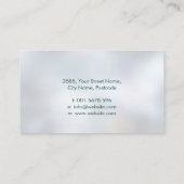 Abstrakter Wasserfarbenbaum - Form des weiblichen Visitenkarte (Rückseite)