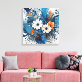 Abstrakter Wasserfarbenbrand Leinwanddruck (Insitu (Wohnzimmer))