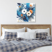 Abstrakter Wasserfarbenbrand Leinwanddruck (Insitu (Schlafzimmer))