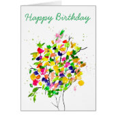 Abstrakter, wasserfarbener Baum (Vorne)