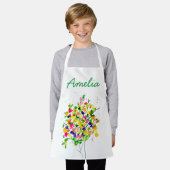 Abstrakter, wasserfarbener Baum Schürze (Getragen)