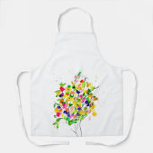 Abstrakter, wasserfarbener Baum Schürze (Vorderseite)