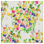 Abstrakter, wasserfarbener Baum Stoff (Nahaufnahme)